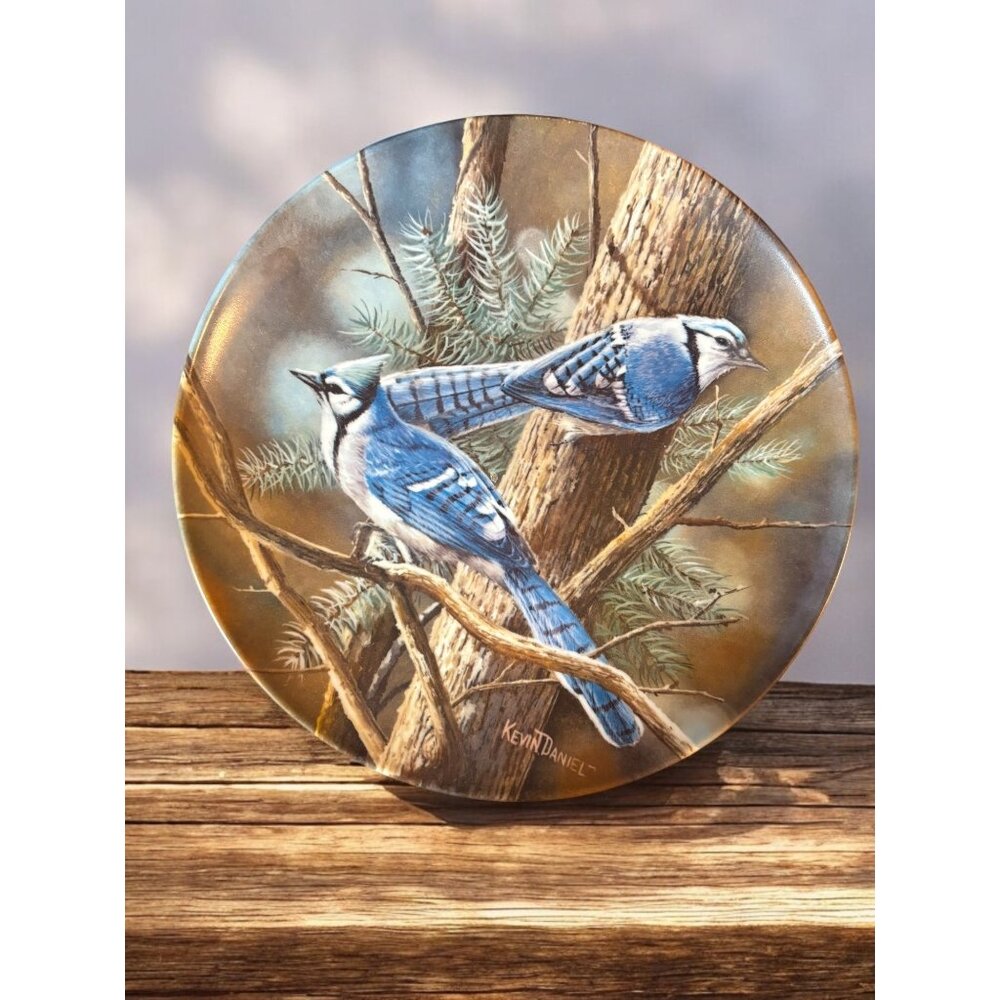 "The Blue Jay" Collector Plate by Kevin Daniel Knowles Plate only